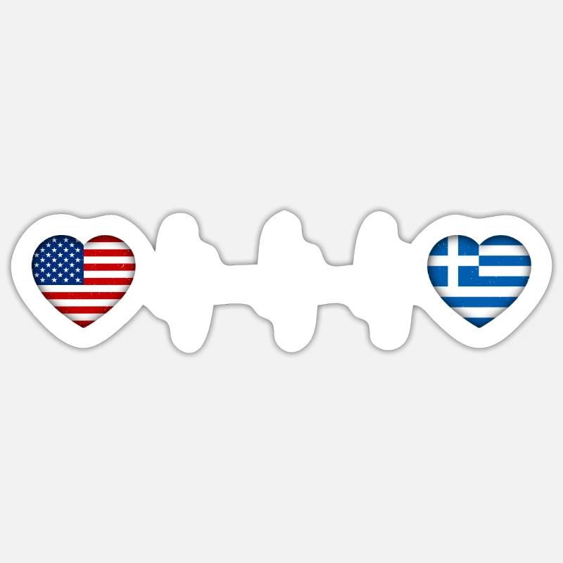 Greece - Sticker size S (10 x 10 cm) - white matte