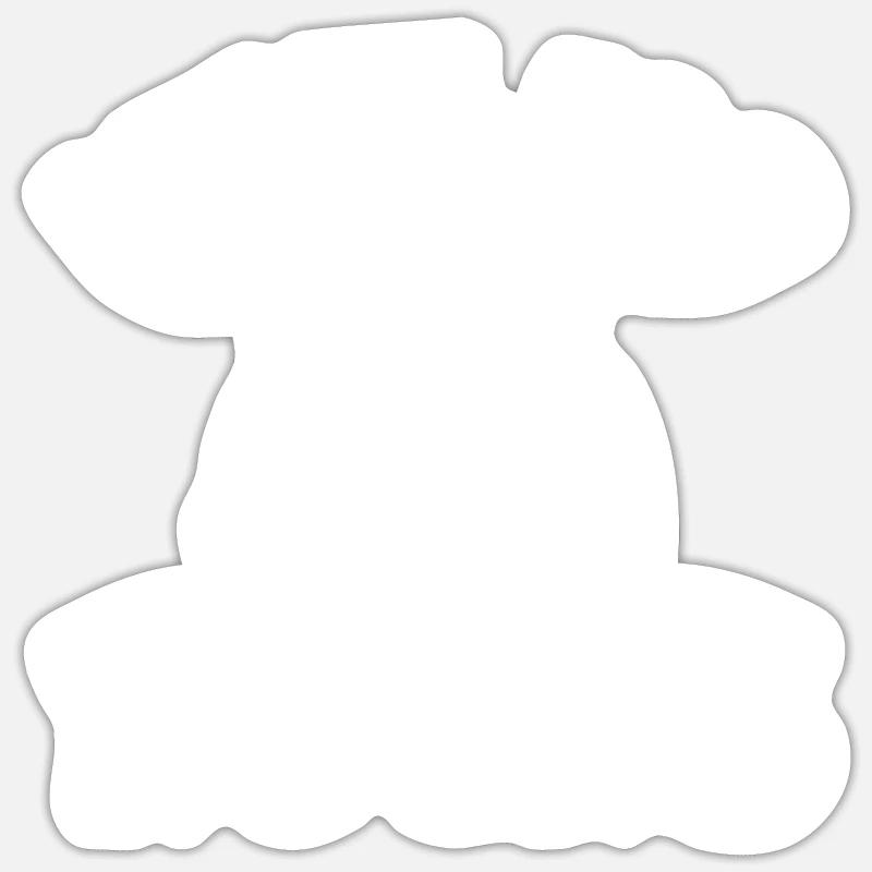 Jeux de joueurs - Sticker taille S (10 x 10 cm) - blanc mat