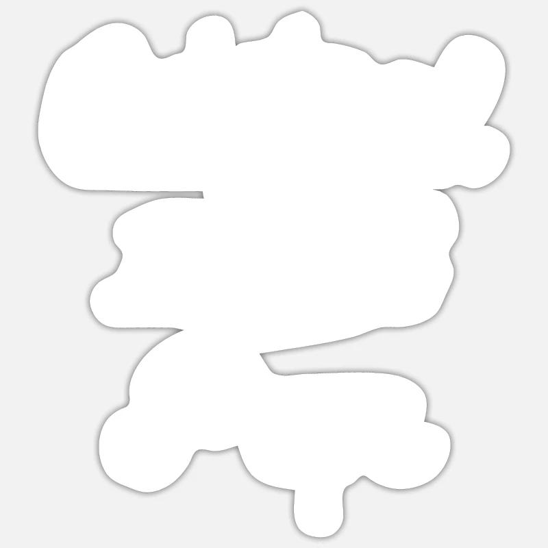 Original 100% Pepe - Sticker taille S (10 x 10 cm) - blanc mat