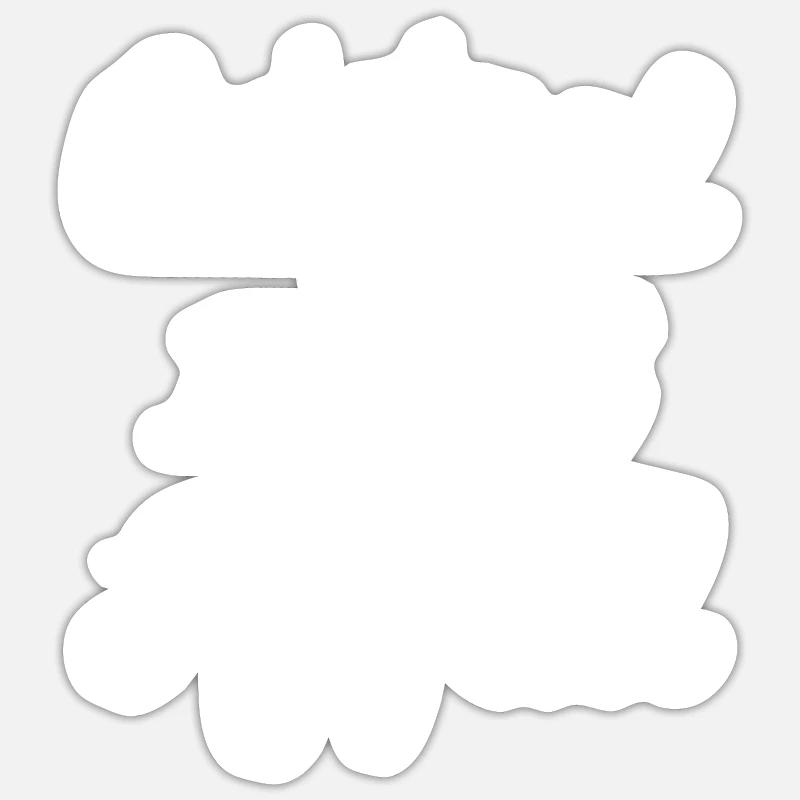 100 % Original Rafael - Sticker taille S (10 x 10 cm) - blanc mat