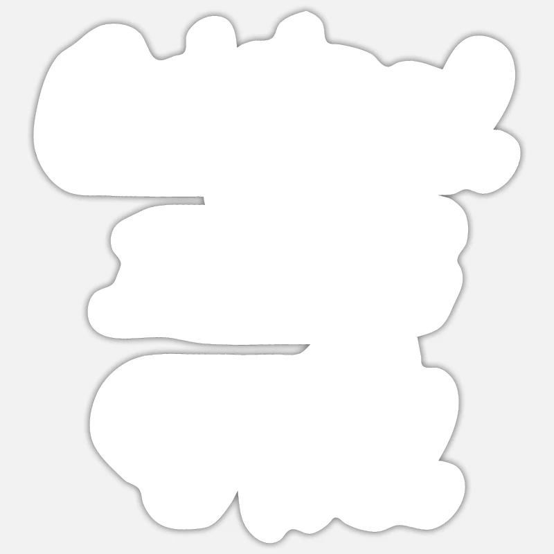 Noel 100% original - Sticker taille S (10 x 10 cm) - blanc mat