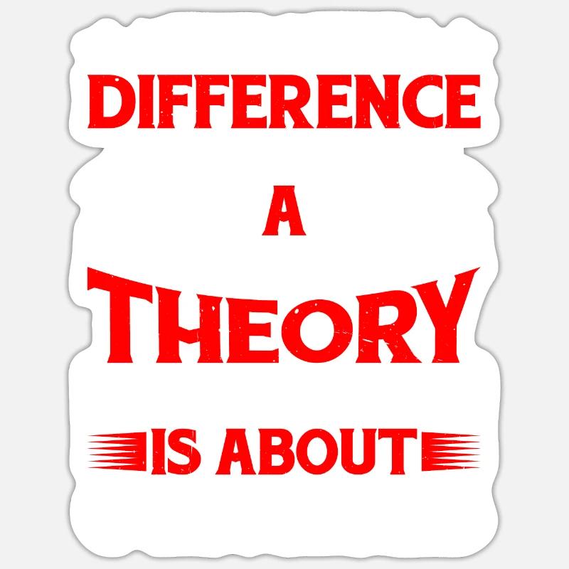 La seule différence entre une conspiration 9 - Sticker taille S (10 x 10 cm) - blanc mat