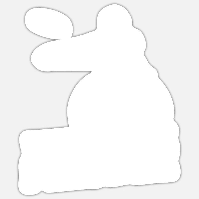 Frisbee Fauteuil roulant - Sticker taille S (10 x 10 cm) - blanc mat