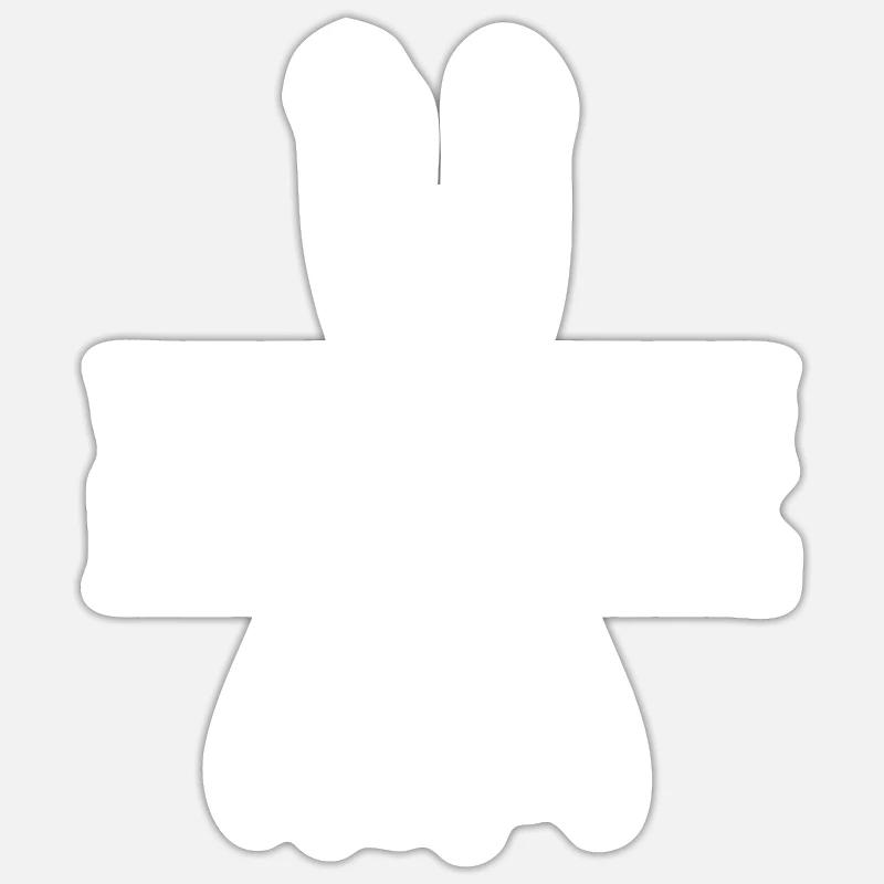 Kettlebell Fauteuil roulant - Sticker taille S (10 x 10 cm) - blanc mat