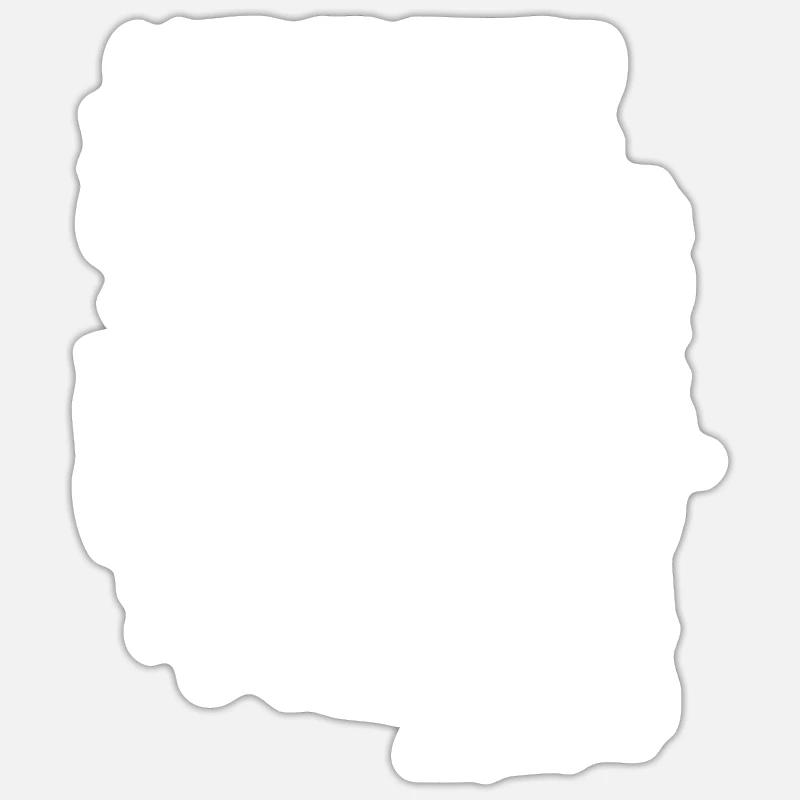 douchebag - Warmduscher - Sticker taille S (10 x 10 cm) - blanc mat