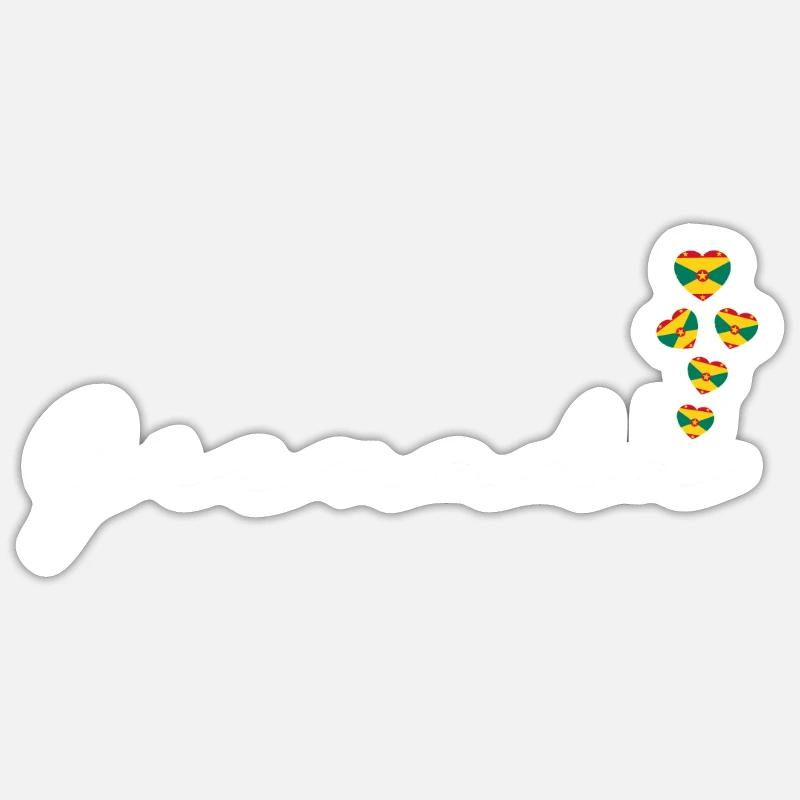 Grenada - Sticker size S (10 x 10 cm) - white matte