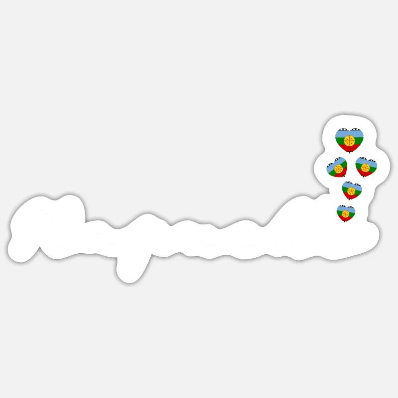 Mapuche - Sticker size S (10 x 10 cm) - white matte