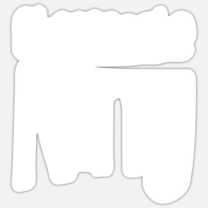 Cheesecake King - Sticker size S (10 x 10 cm) - white matte