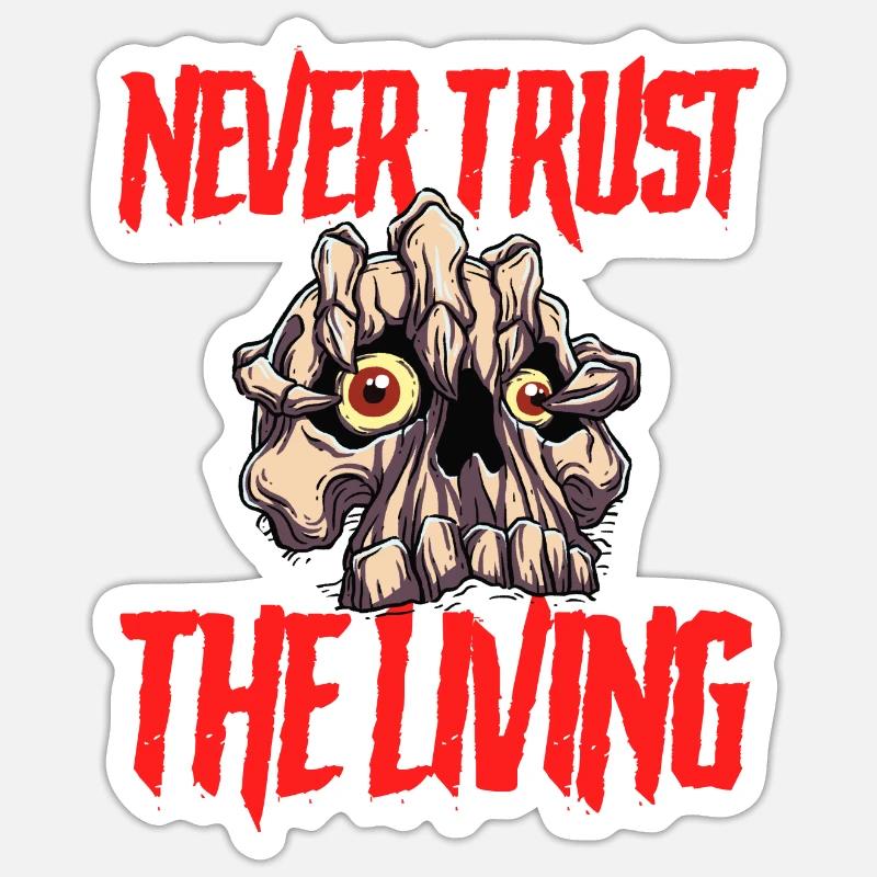 Funny Gothic Goth - Sticker size S (10 x 10 cm) - white matte