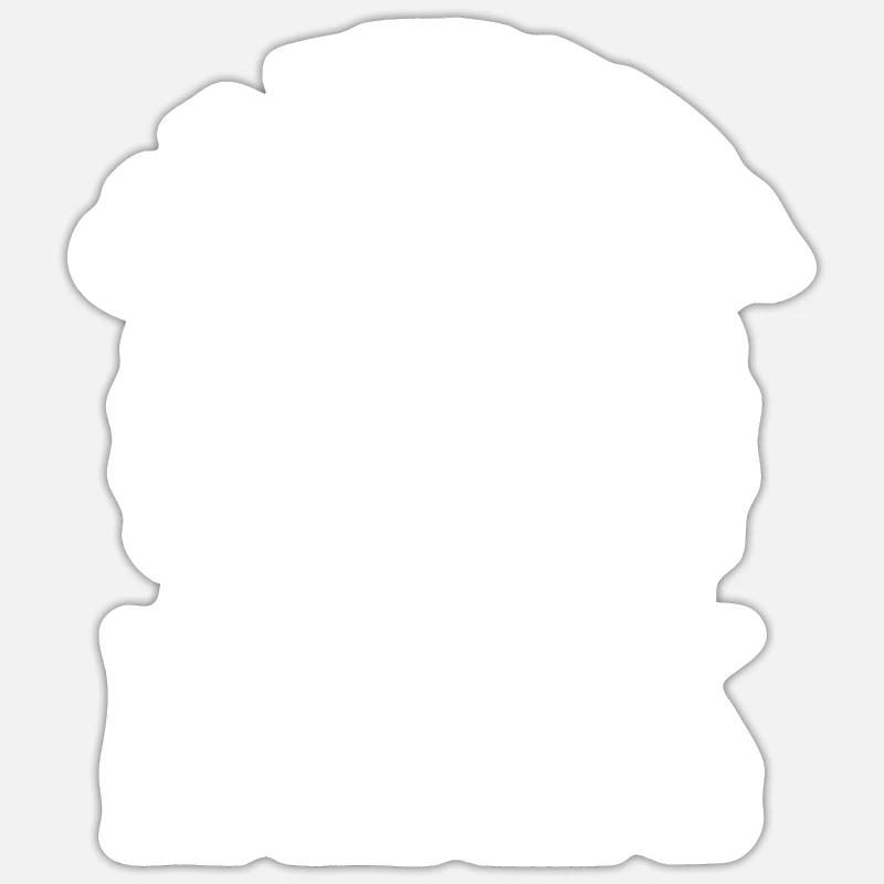 Buddha Buddhist Monk - Sticker size S (10 x 10 cm) - white matte