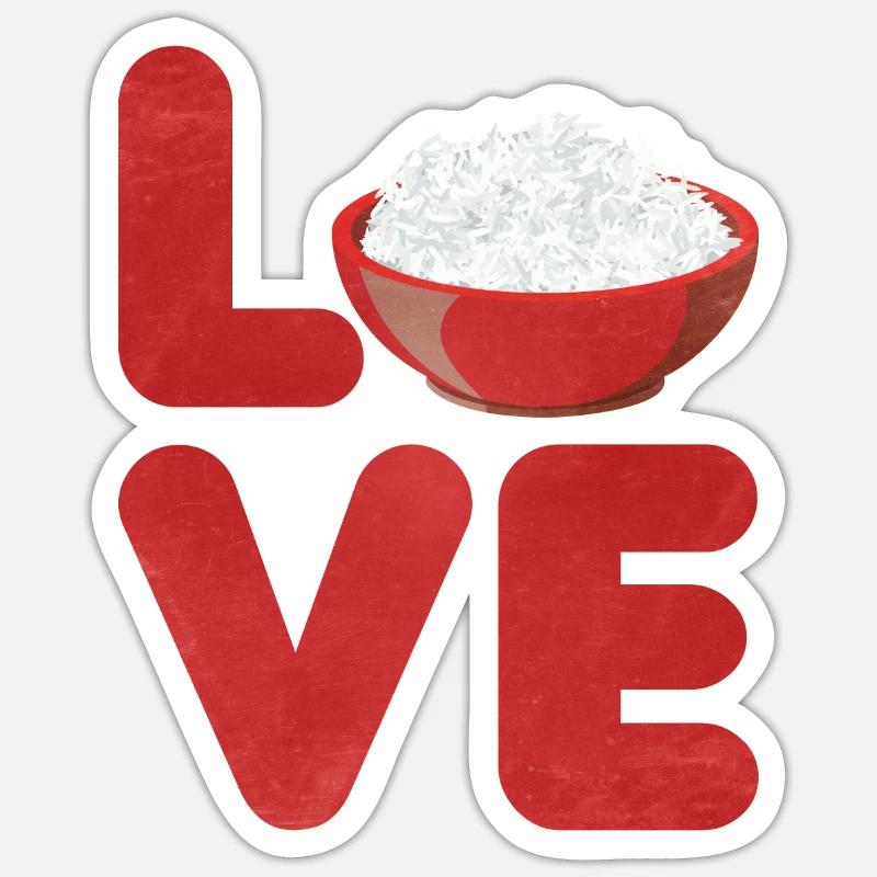 Riz Sticker taille S (10 x 10 cm)