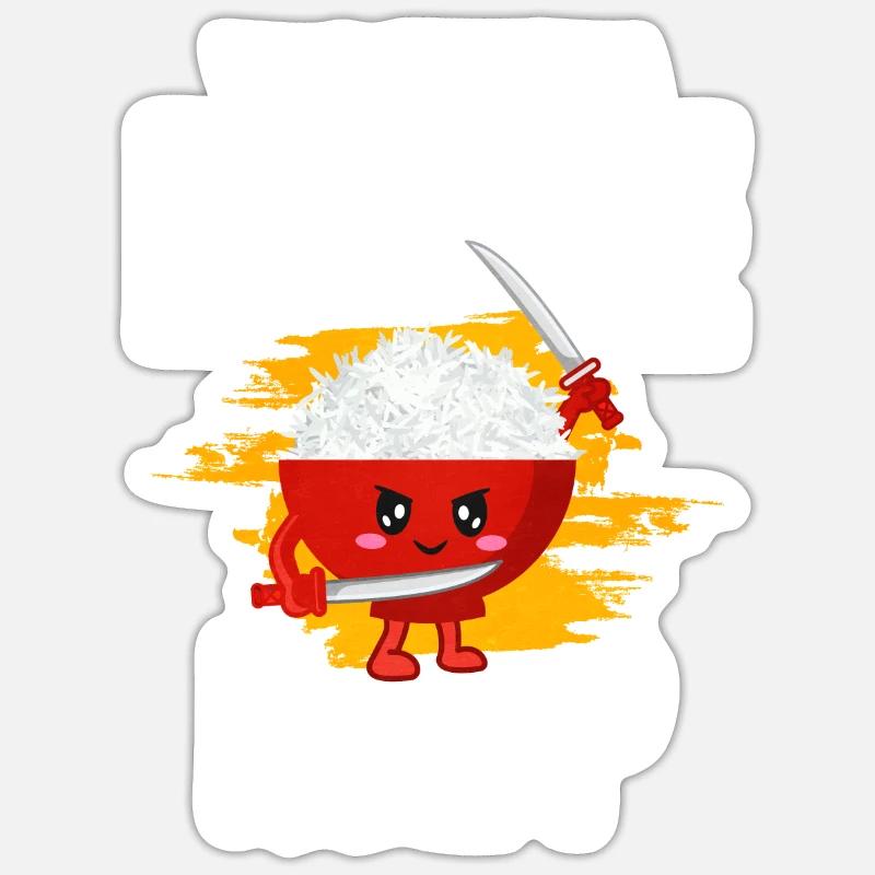 Riz Sticker taille S (10 x 10 cm)