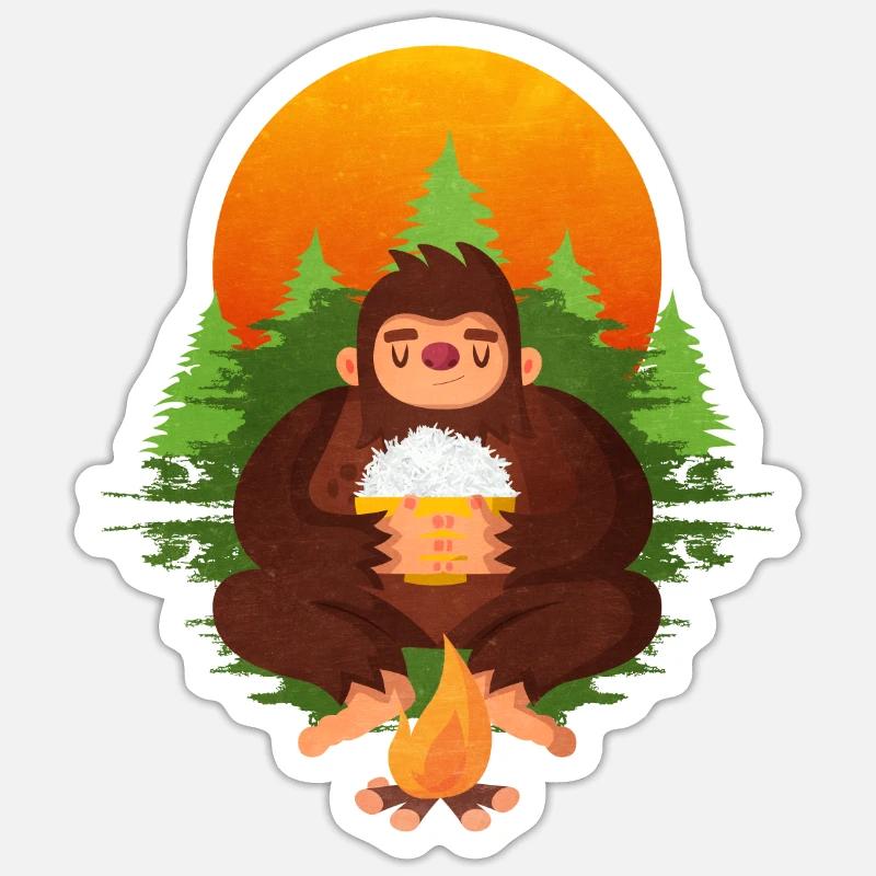 Riz - Sticker taille S (10 x 10 cm) - blanc mat