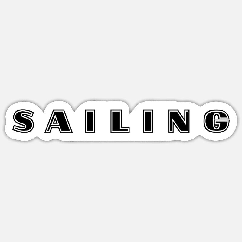 Lettrage de voile - Sticker taille S (10 x 10 cm) - blanc mat