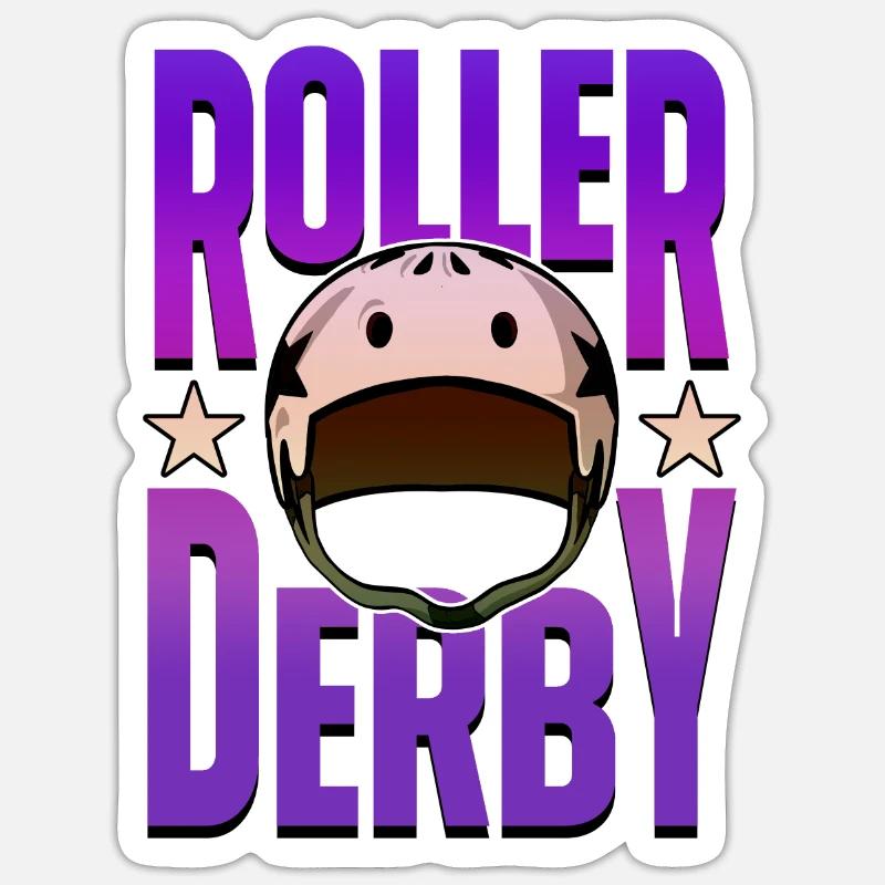 ROLLER DERBY Sticker size S (10 x 10 cm)