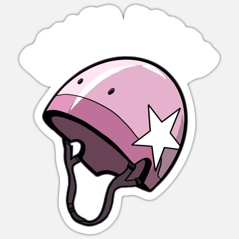 ROLLER DERBY - Sticker size S (10 x 10 cm) - white matte