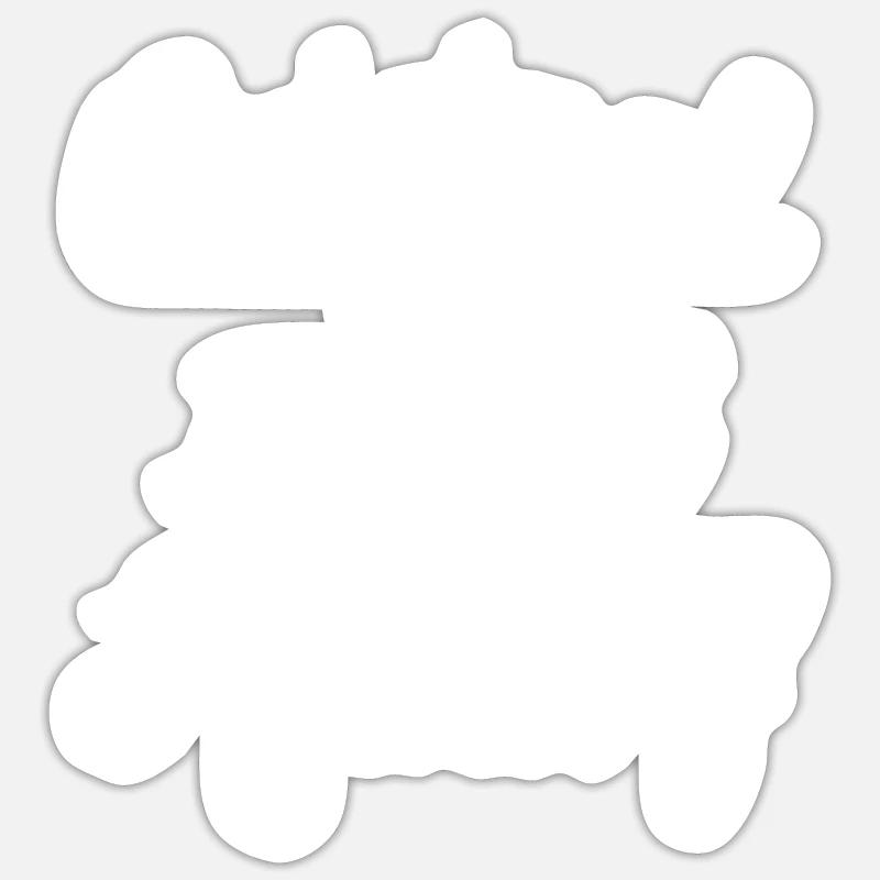 Original 100% Rudolf - Sticker size S (10 x 10 cm) - white matte