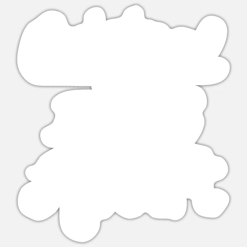 Original 100% Robert - Sticker size S (10 x 10 cm) - white matte