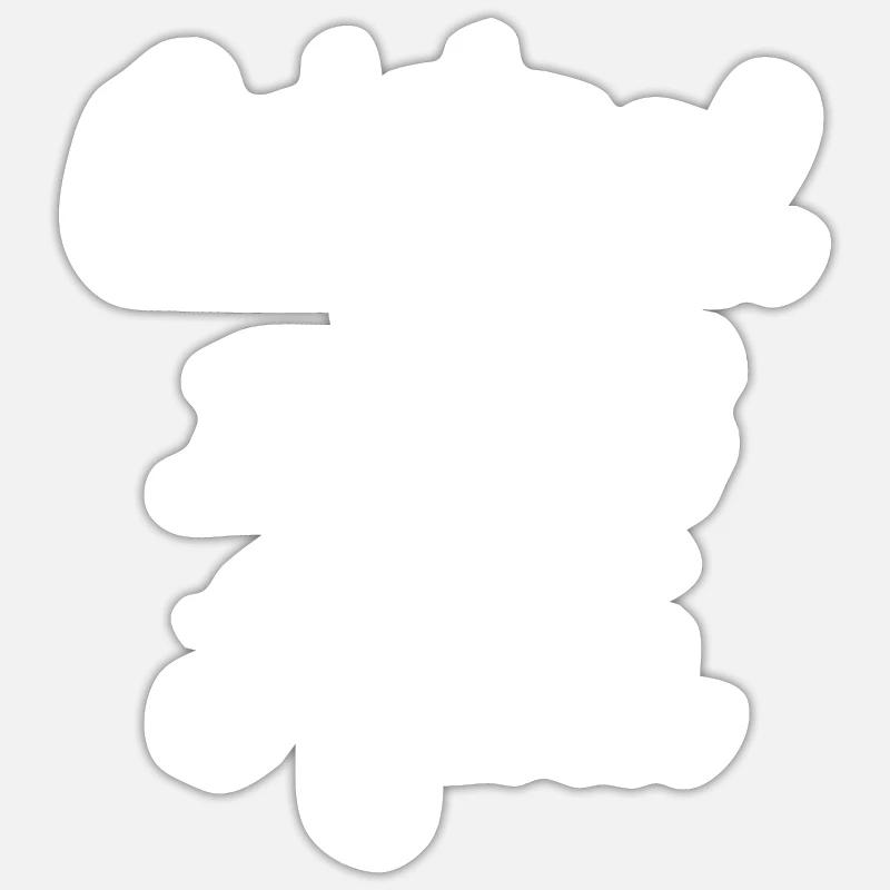 Original 100% Rudi - Sticker size S (10 x 10 cm) - white matte