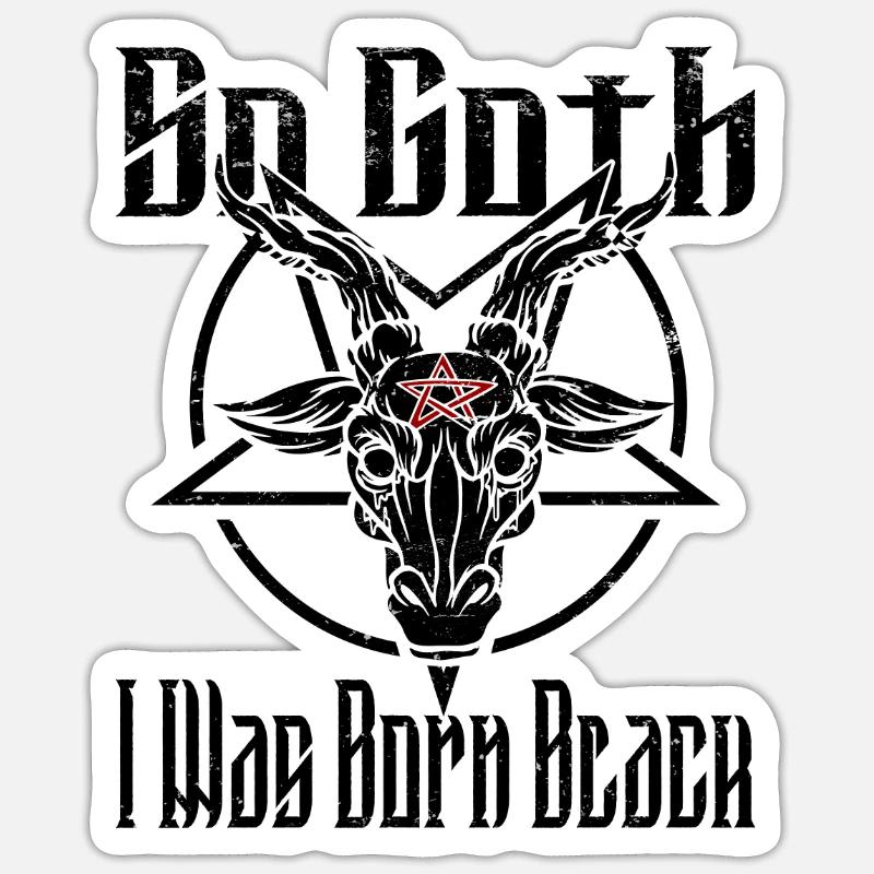 Satan Beelzebub Devil Gothic Pentagram Mystical Sticker size S (10 x 10 cm)