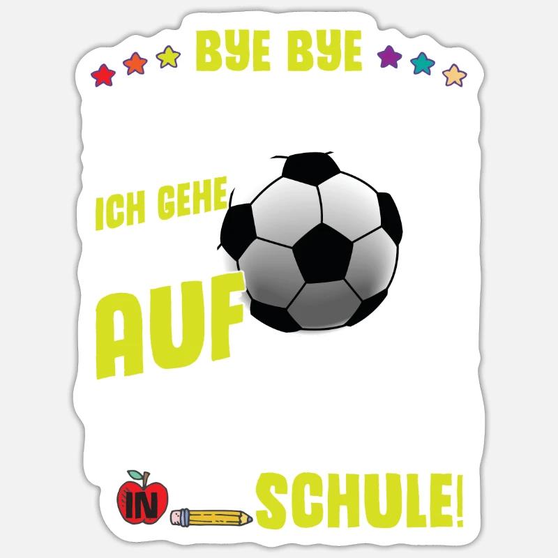 Bye Bye Kindergarten Einschulung Sticker Größe S (10 x 10 cm)
