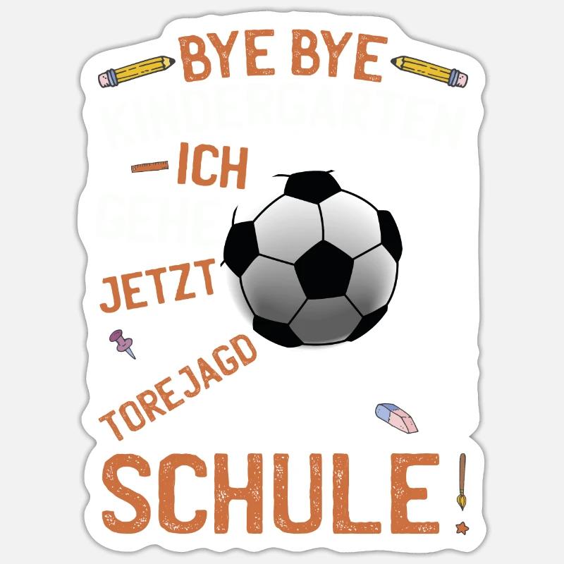 Kindergarten Grundschule Einschulung - Sticker Größe S (10 x 10 cm) - Mattweiß