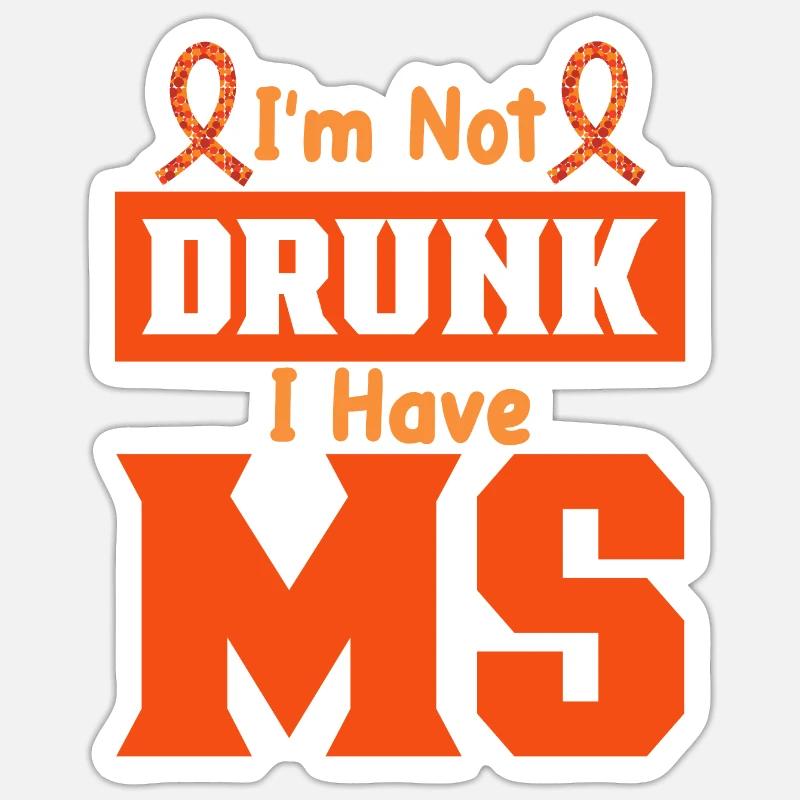Multiple Sclerosis Awareness Day Multiple Sclerosis - Sticker size S (10 x 10 cm) - white matte
