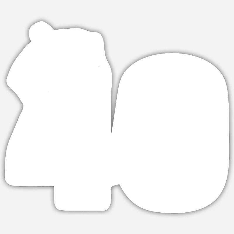 40 th birthday crown - Sticker size S (10 x 10 cm) - white matte