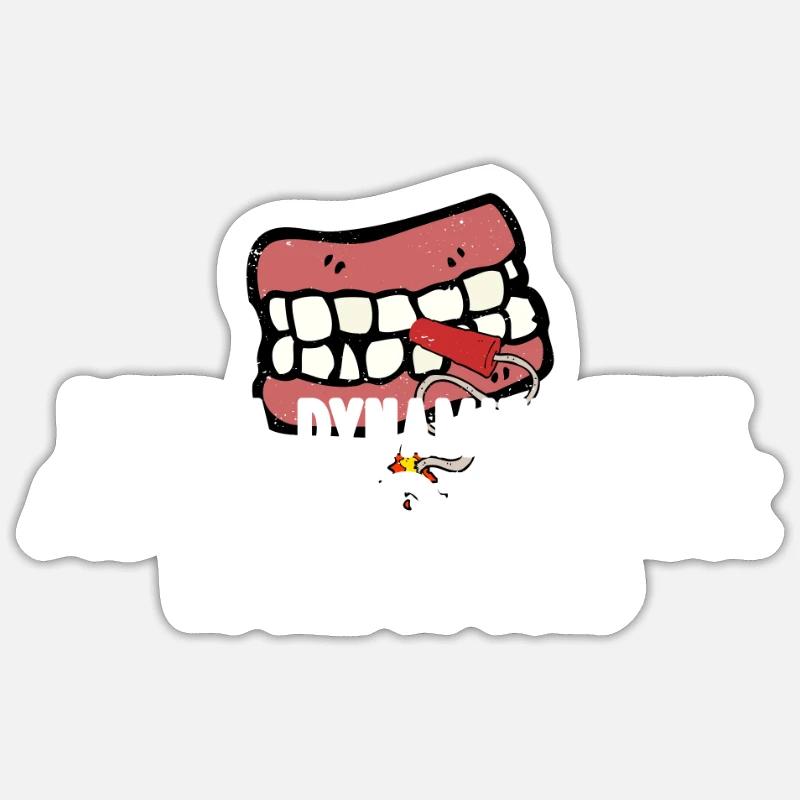J’utilise un bâton de dynamite comme jeu de mots de rappeur cure-dent Sticker taille S (10 x 10 cm)