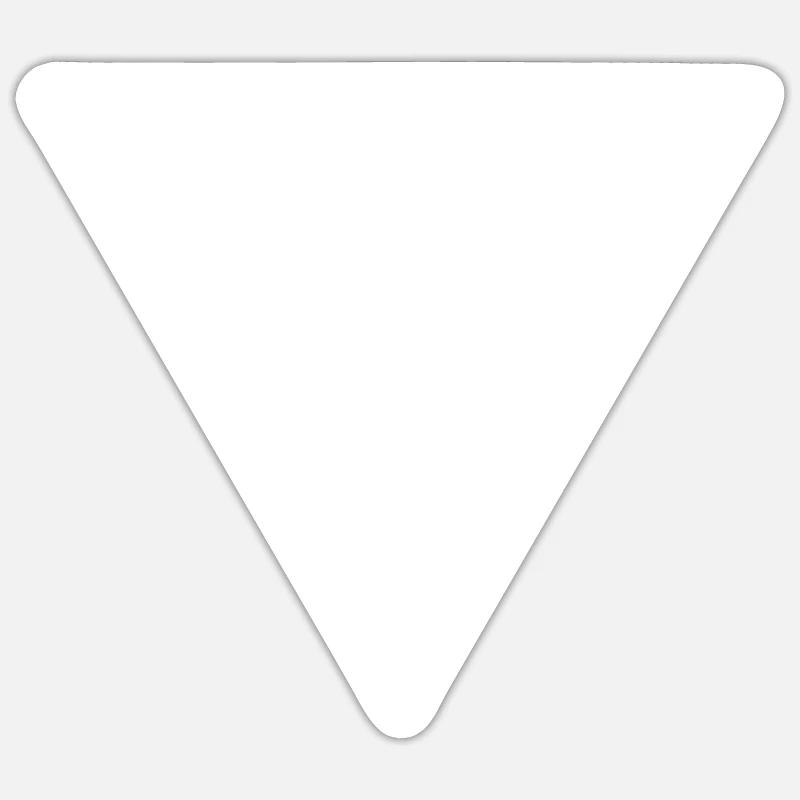 Triangle - Dartboard - Sticker size S (10 x 10 cm) - white matte