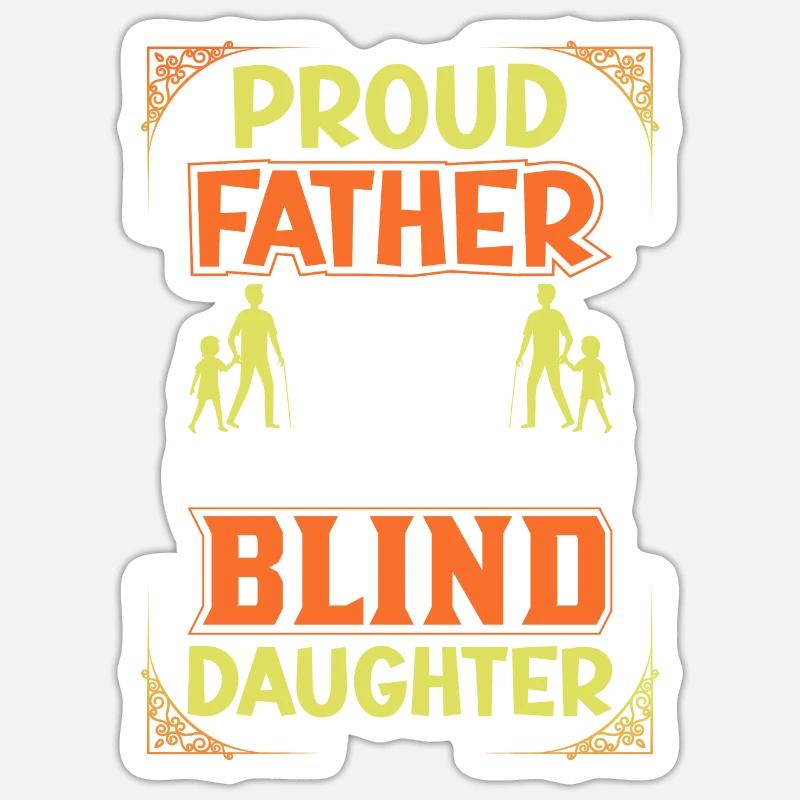 Blindheitsbewusstsein Gesetzlich Blind Sticker Größe S (10 x 10 cm)