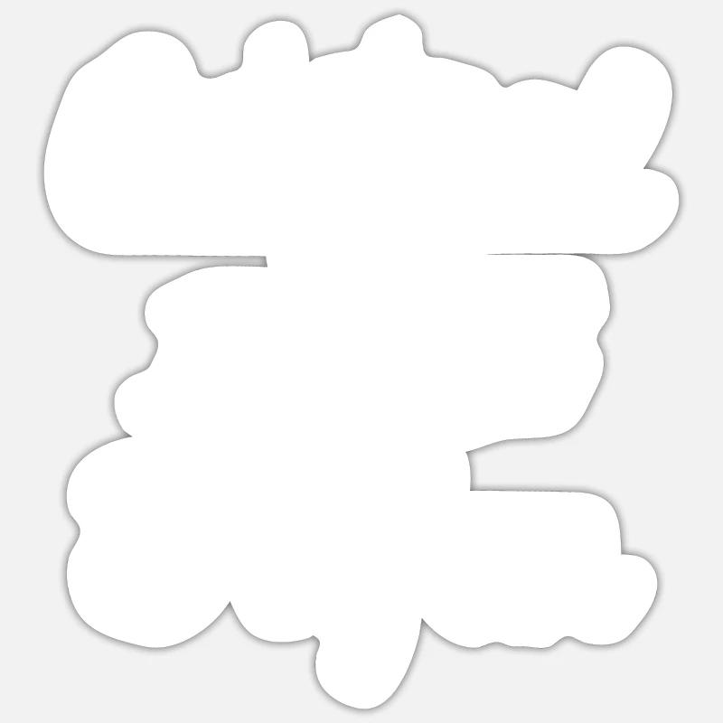 Original 100% Stefan - Sticker size S (10 x 10 cm) - white matte
