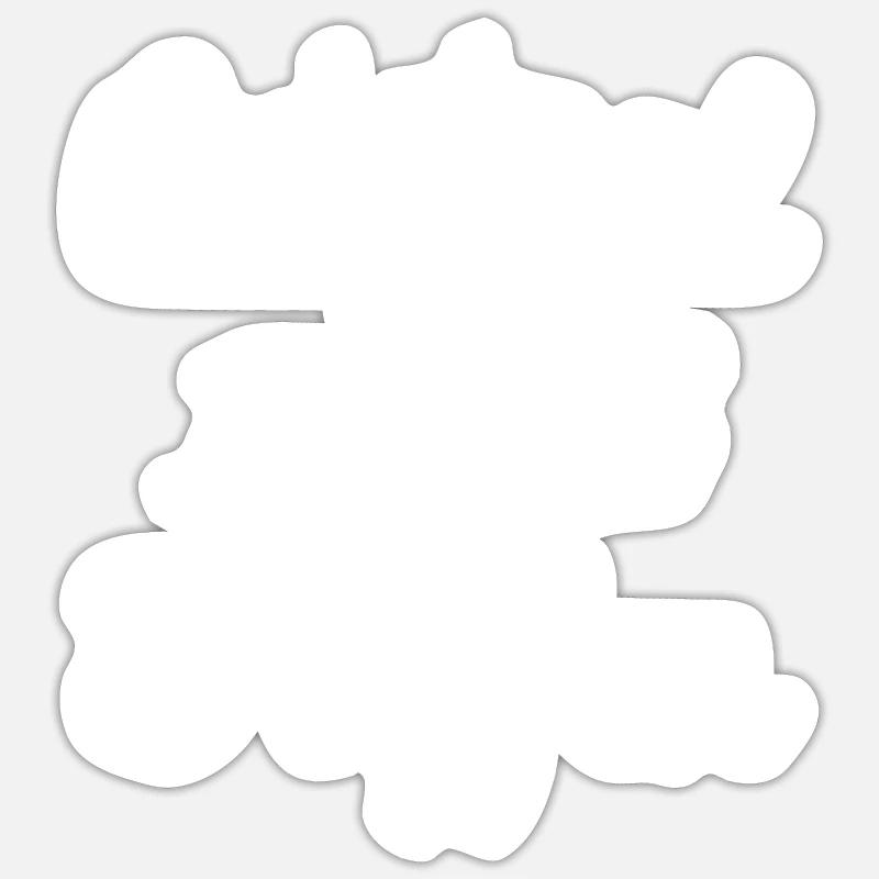 Original 100% Steffen - Sticker taille S (10 x 10 cm) - blanc mat