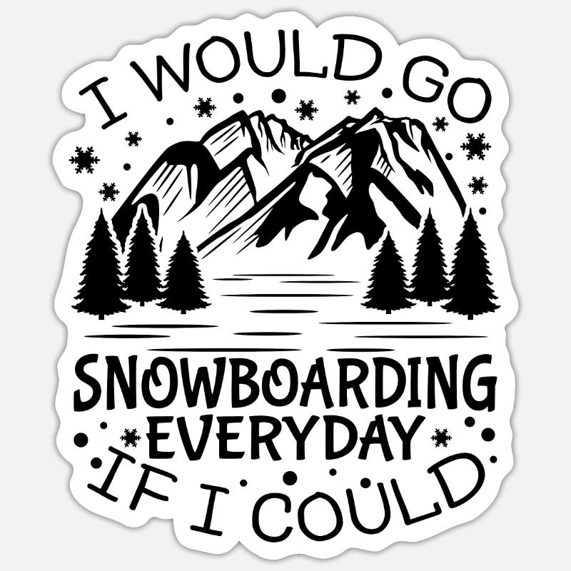 Motivation Snowboard - Sticker taille S (10 x 10 cm) - blanc mat