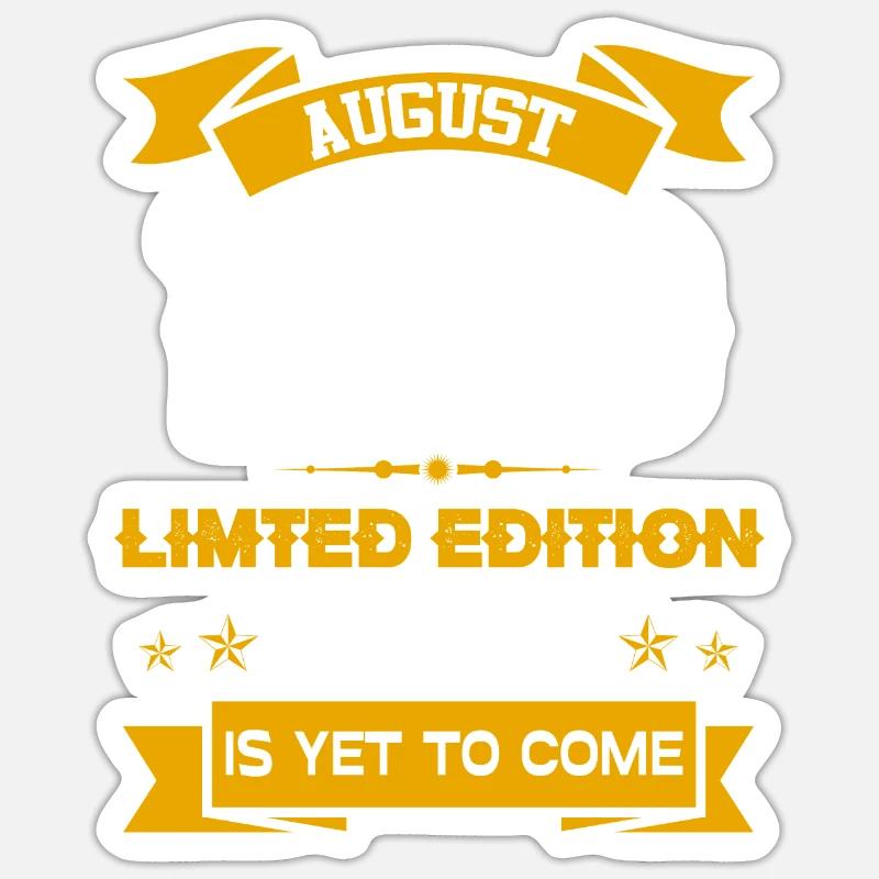 August 1969 Geburtstagsgeschenk - Sticker Größe S (10 x 10 cm) - Mattweiß