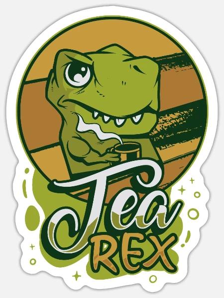 Tee-Experte Teetrinker Teesüchtiger Tee-Enthusiast - Sticker Größe S (10 x 10 cm) - Mattweiß
