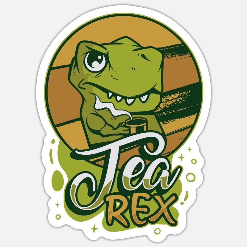 Tee-Experte Teetrinker Teesüchtiger Tee-Enthusiast - Sticker Größe S (10 x 10 cm) - Mattweiß