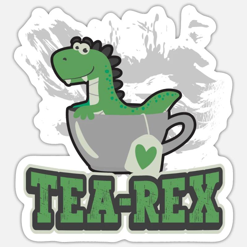 Tee-Experte Teetrinker Teesüchtiger Tee-Enthusiast - Sticker Größe S (10 x 10 cm) - Mattweiß