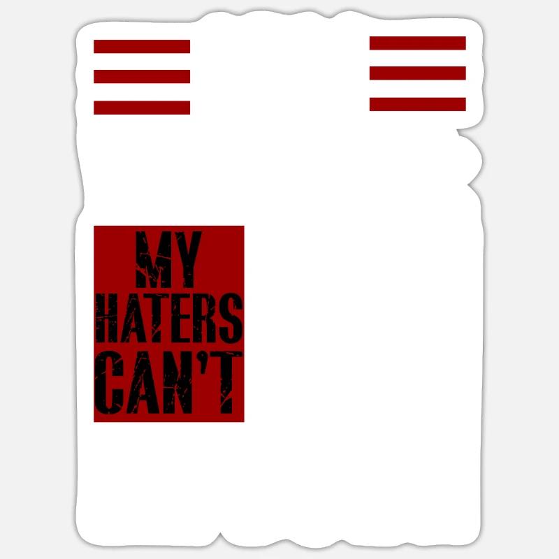 Bras de fer - Sticker taille S (10 x 10 cm) - blanc mat