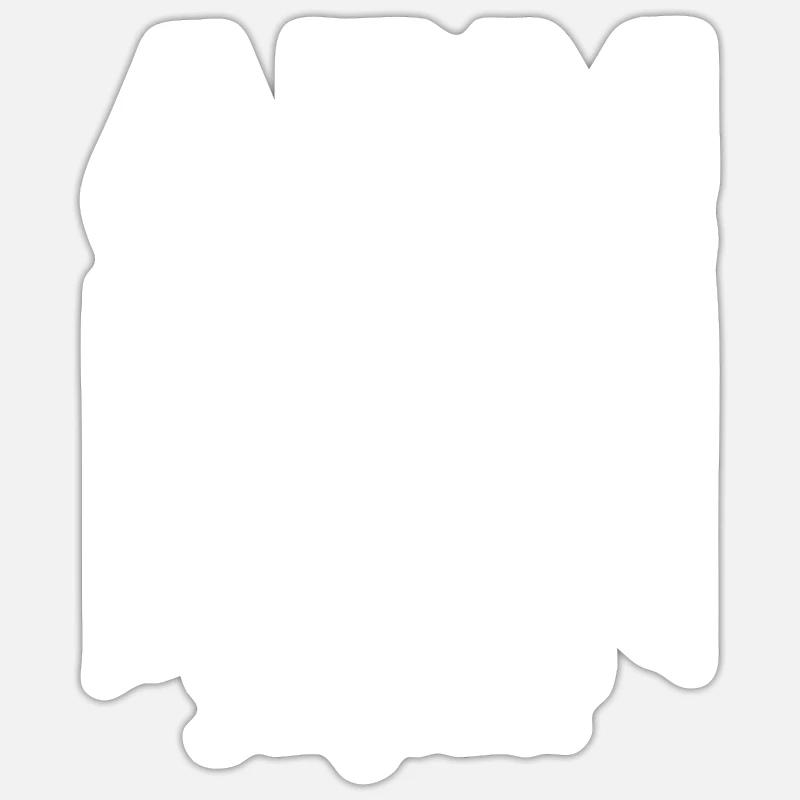 Bras de fer - Sticker taille S (10 x 10 cm) - blanc mat