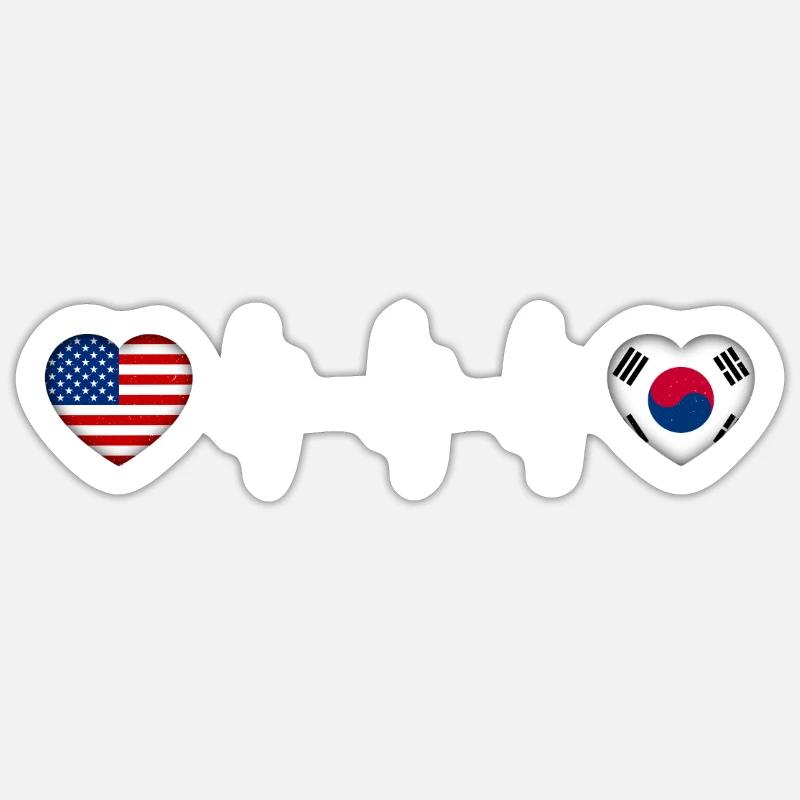 South Korea - Sticker size S (10 x 10 cm) - white matte