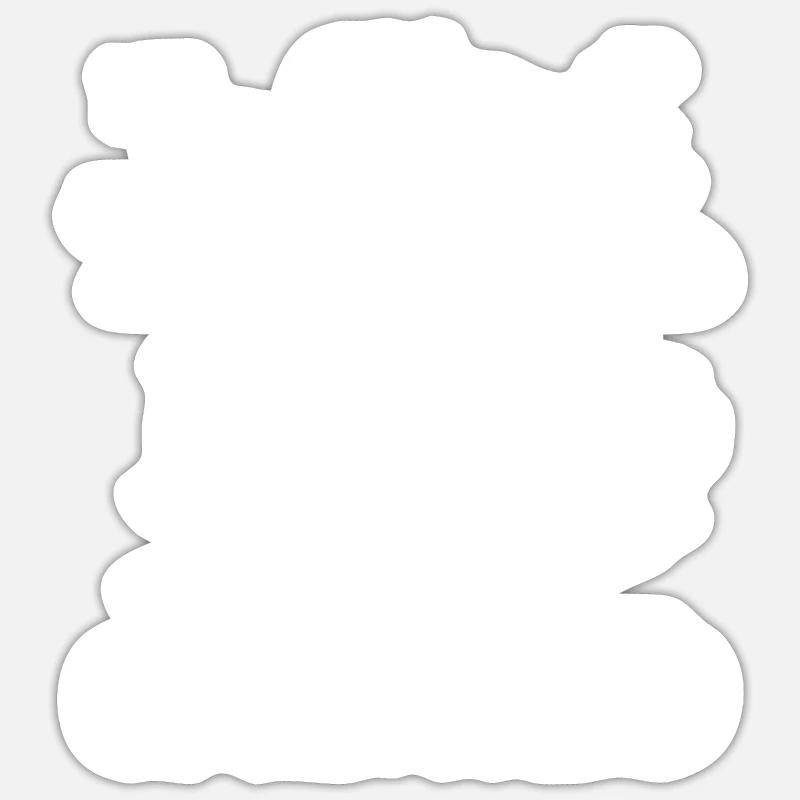 Rollstuhl Rollstuhlfahrer Witzig - Sticker Größe S (10 x 10 cm) - Mattweiß