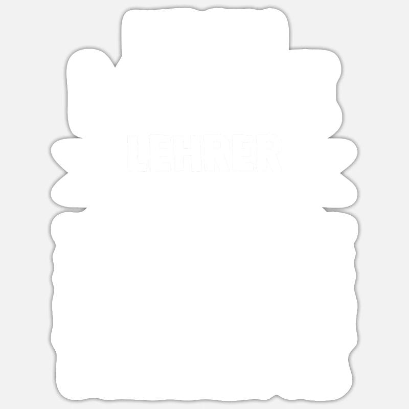 Mathelehrer Beruf Mathematiker Geschenk - Sticker Größe S (10 x 10 cm) - Mattweiß