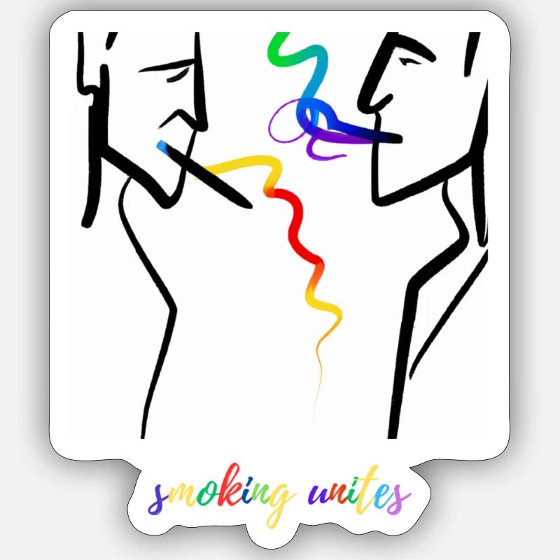tuxedo - Sticker size S (10 x 10 cm) - white matte