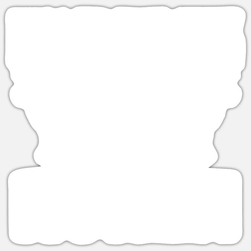 Kühe Kuh Bauernkuh Geschenk - Sticker Größe S (10 x 10 cm) - Mattweiß