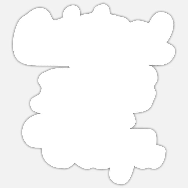 Original 100% Tanja - Sticker taille S (10 x 10 cm) - blanc mat