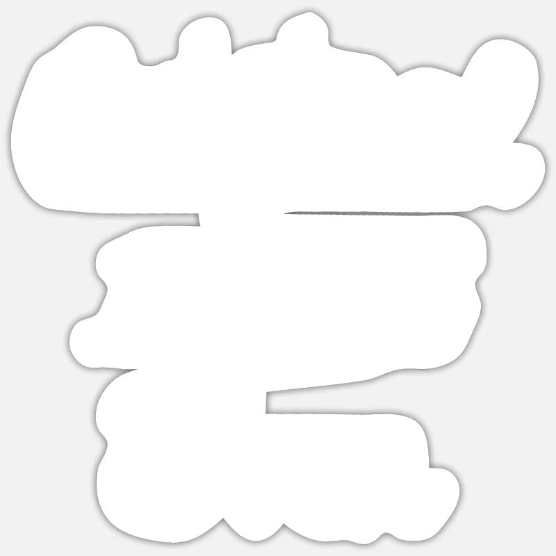 Original 100% Sven - Sticker size S (10 x 10 cm) - white matte