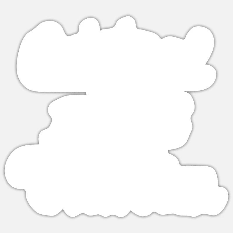 Original 100% Thorsten - Sticker Größe S (10 x 10 cm) - Mattweiß