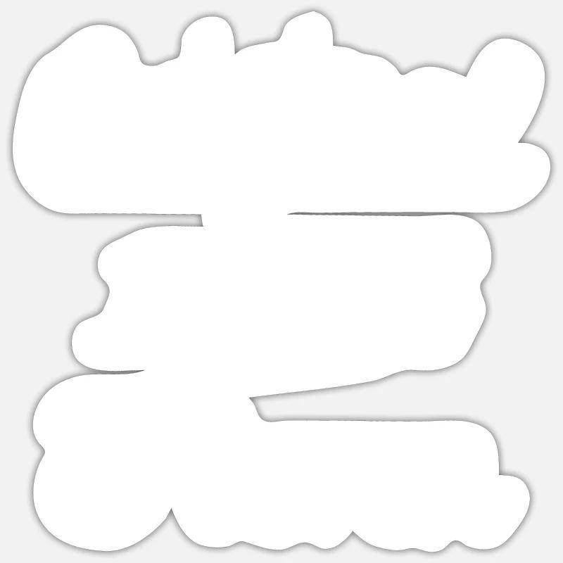 Original 100% Steven - Sticker size S (10 x 10 cm) - white matte