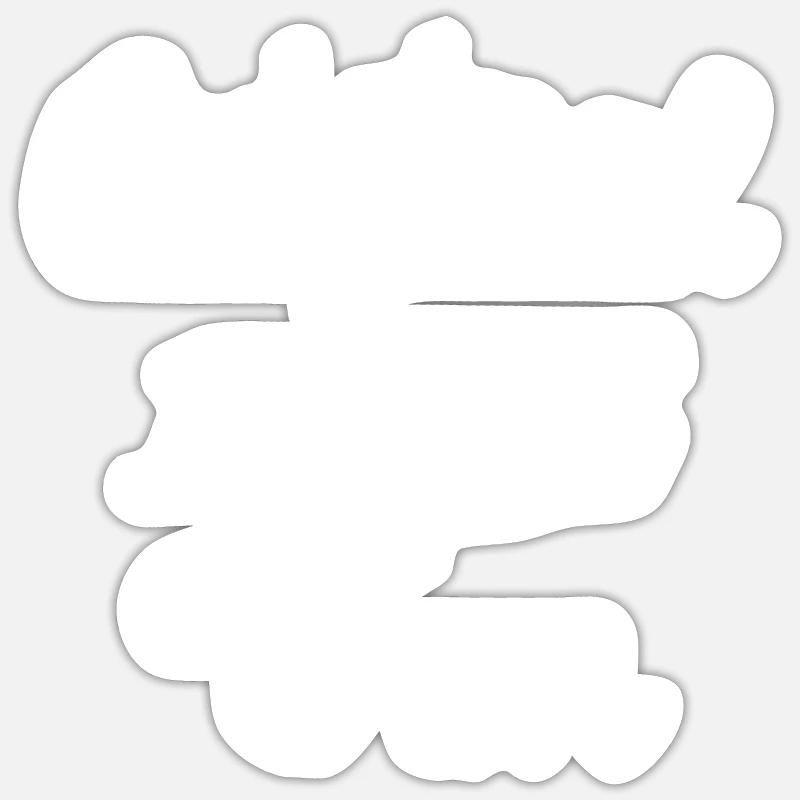 Original 100% Tim - Sticker taille S (10 x 10 cm) - blanc mat